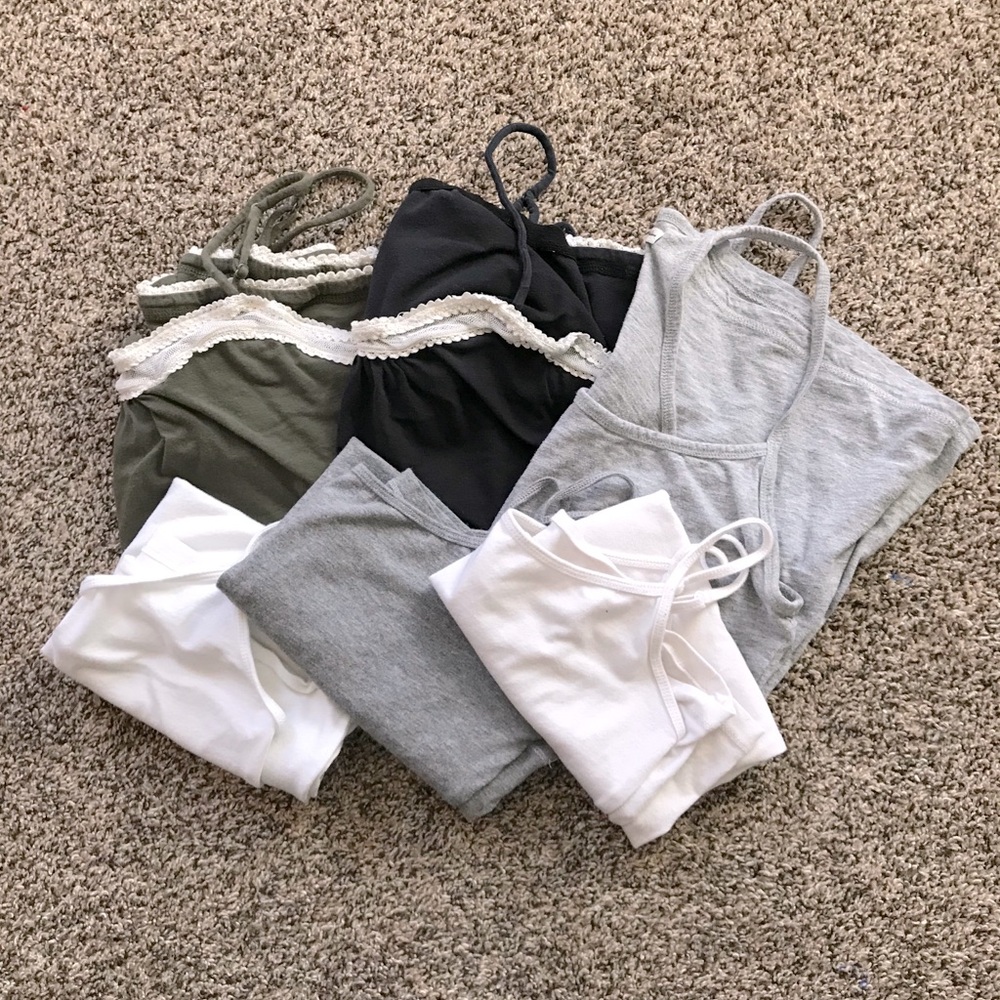 Lot of 6 camis (American Eagle/Aeropostale)